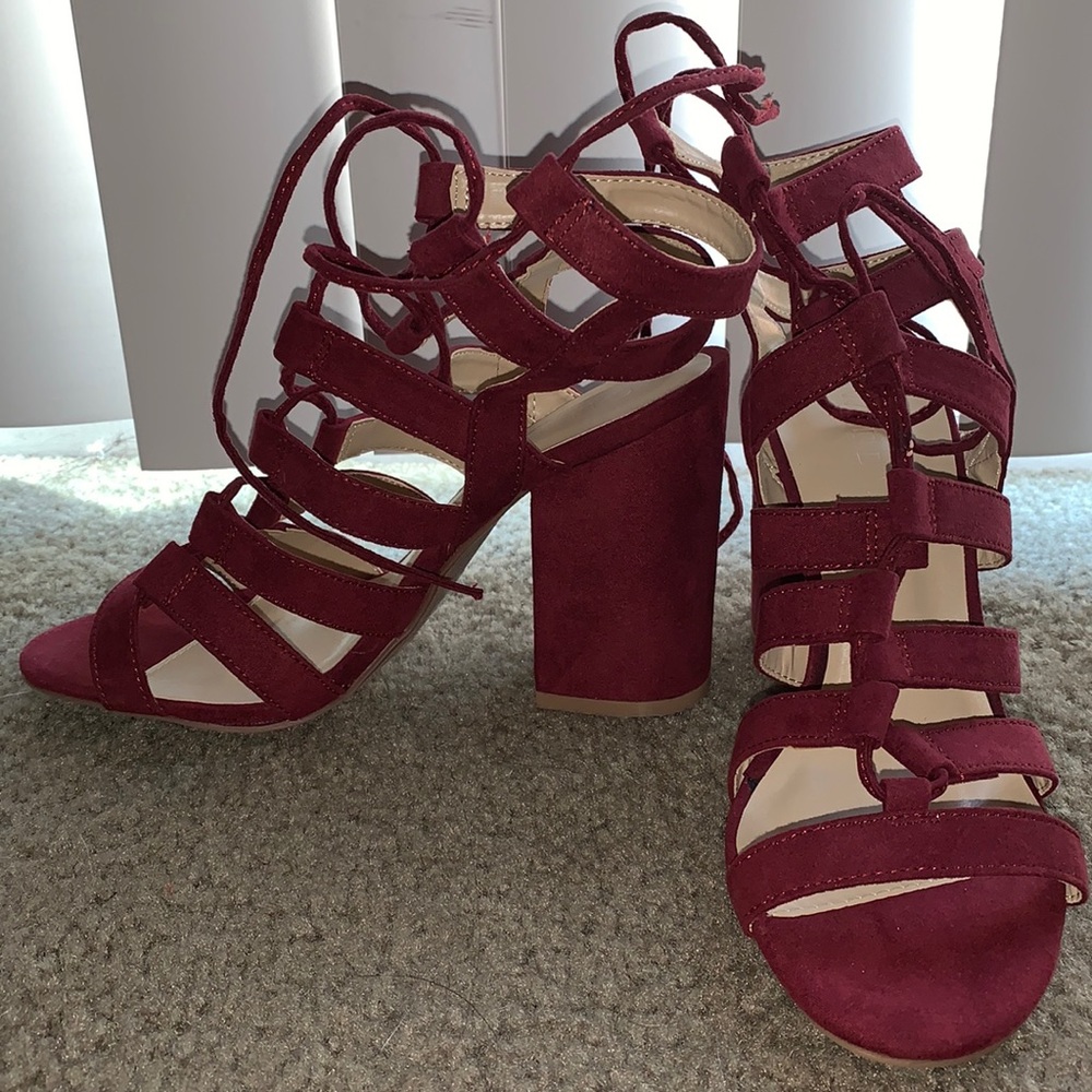 Magenta wild diva heels